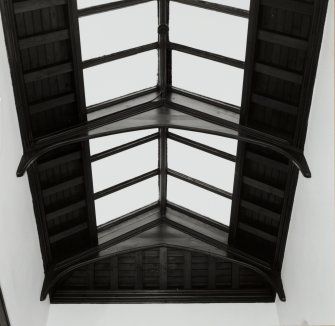 Interior. Assembly Hall staircase detail of cupola