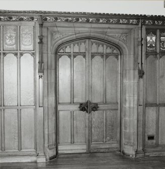 Interior. Rainy Hall detail of door