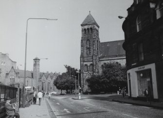 Morningside Congregational Church and North Morningside Church.
View from South West, from Colinton Road.