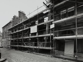 Edinburgh, 27-29 Maritime Street.
General view from South-West with scaffolding.