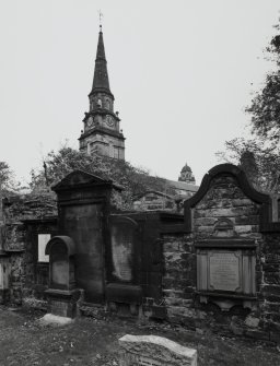View from graveyard to south west