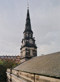 West tower, view from roof to south east