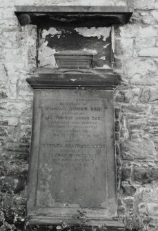 Detail of Gooch family tombstone