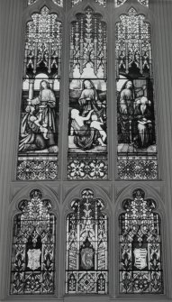 Interior. View of stained glass window