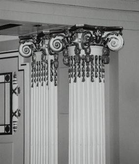 Interior. Auditorium, detail of pilaster and capitol