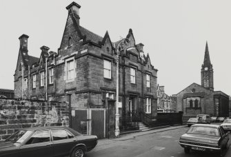 Edinburgh, Mill Lane, Old School Building.
General view from South-West.