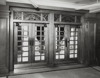 Entrance hall, view of West doors from South East 
Interior of The Caley Cinema