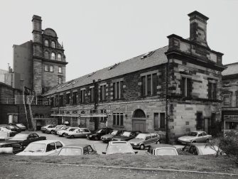 View from SW of rear of Parcels Office.