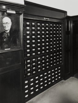 View of filing system in reception area of 94 - 98 Lothian Road (interior)