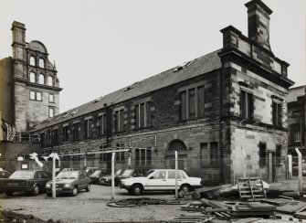 View of rear of railway parcels office from SW.