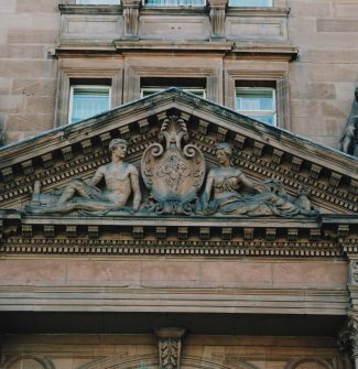 Detail of North front pediment
