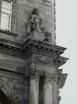 Detail of North front figure sculpture