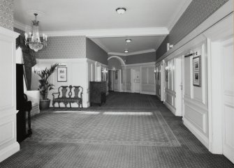 Interior. View of second floor hall from North