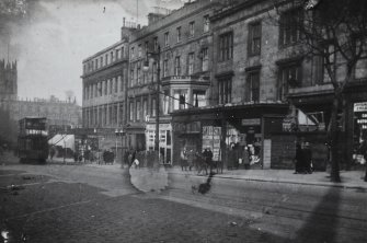 General view from South West of Lothian Road before building of Caley Cinema, including No.s 11 - 31 Lothian Road (odd numbers)