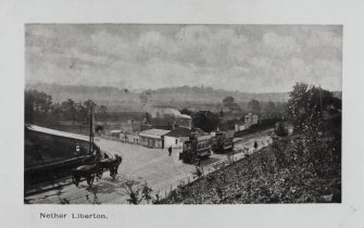 Photographic copy of a postcard.
General view.
Titled: 'Nether Liberton'.