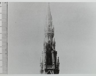 Detail of upper part of the spire