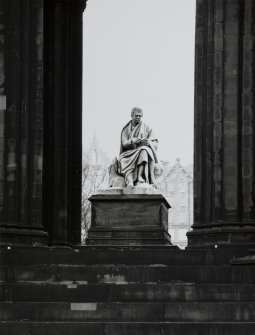 View of Scott statue from north