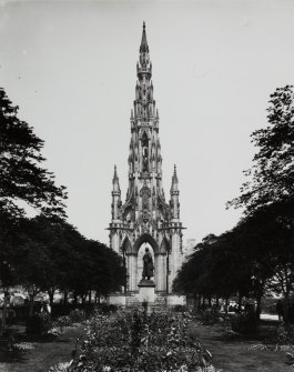General view of Scott Monument from Princes Street Gardens