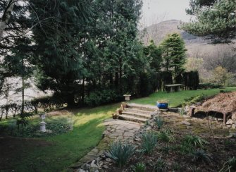 View showing steps urn and loch