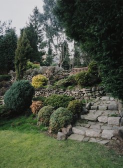 View of terraces and steps