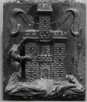 Detail of carved coat of arms