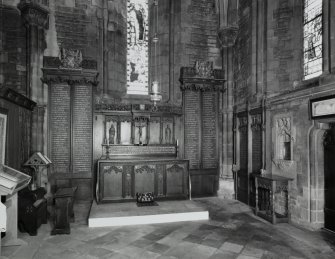 Interior.
View of side chapel dedicated to members of cathedral and its missions lost in World War I.