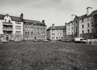 Edinburgh, Piershill Square East.
View of North East corner from South-West.