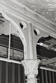 Edinburgh, Portobello, 57 Promenade, Portobello Baths.
Detail of column capital, interior.