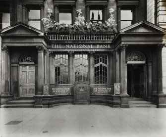 National Bank of Scotland, detail of exterior.