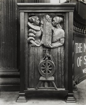 National Bank of Scotland, detail of carving on exterior.