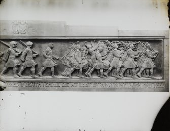 Detail of part of bas relief.