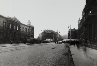 General view of East end of Princes Street looking towards Waterloo Place and Calton Hill, with General Register House on left of photograph.