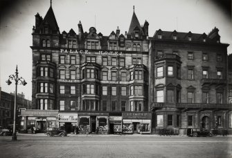 General view of Princes Street elevation of Palace Hotel.