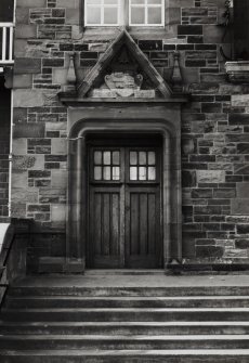 Edinburgh, Portobello, 57 Promenade, Portobello Baths.
Detail of main entrance.