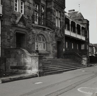 Edinburgh, Portobello, 57 Promenade, Portobello Baths.
View of main entrance, general view.