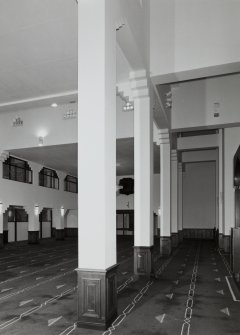 Interior. View of main hall showing pilasters