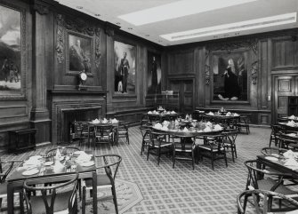 Interior. 1st. floor, main dining-room, view from north west
