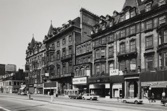 General view of street from south east, with 109 Princes Street in the foreground.