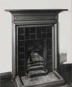 112 Princes Street, Conservative Club, interior.    View of specimen fireplace.