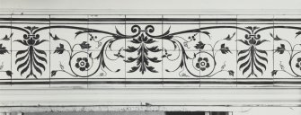 112 Princes Street, Conservative Club, interior.  View of tiling in toilet.