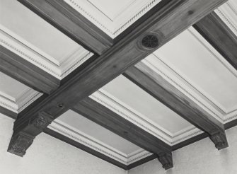 112 Princes Street, Conservative Club, interior.   First floor, south apartment, dining room ceiling.