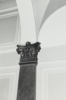 112 Princes Street, Conservative Club, interior.    Staircase, hall, detail of pilaster (7).