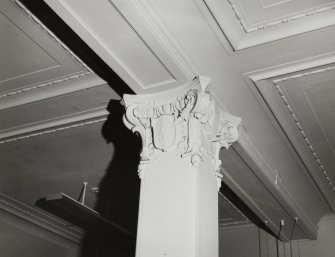 30 Princes Street, Detail of capital with RWF inscribed emblem.