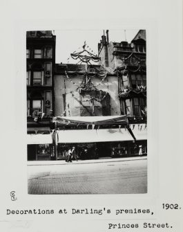 'Decorations at Darling's premises' for the coronation of Edward VII.