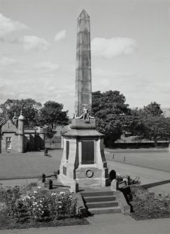 War memorial. View from S