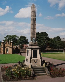 War memorial. View from S