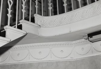 Interior. Detail of staircase plasterwork