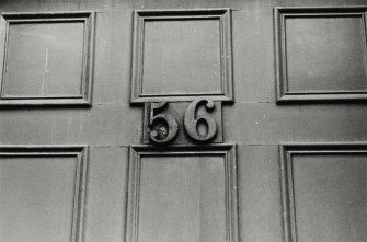 56 Queen Street, detail of numeral (4", solid)