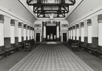 75 Queen Street, Egyptian and Royal Arch Halls; Main hall, interior view from north.