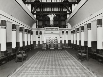 75 Queen Street, Egyptian and Royal Arch Halls; Main hall, interior view from south.